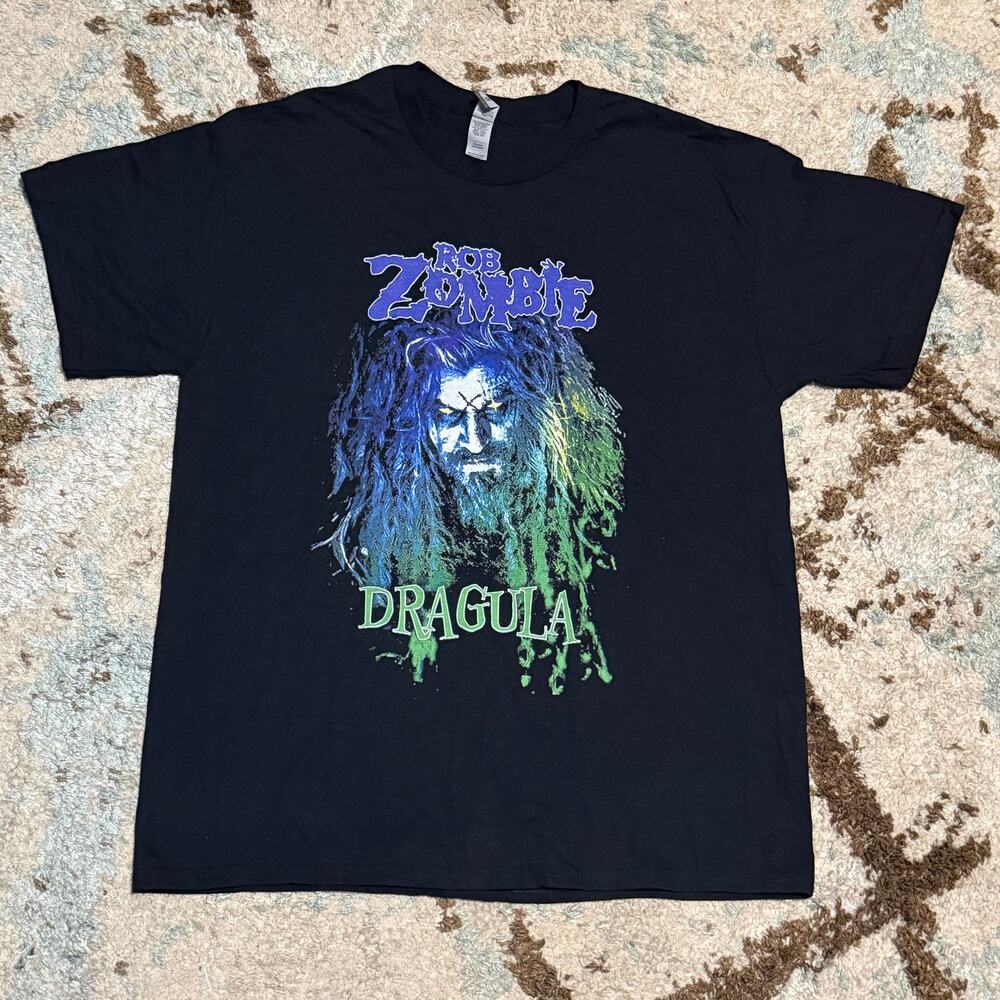 Rob Zombie Dragula Shirt Size Large Metal Band Tee Industrial Groove